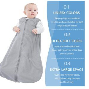All Season Baby Sleeping Bag 2-Way Zipper Toddler Wearable Blankets